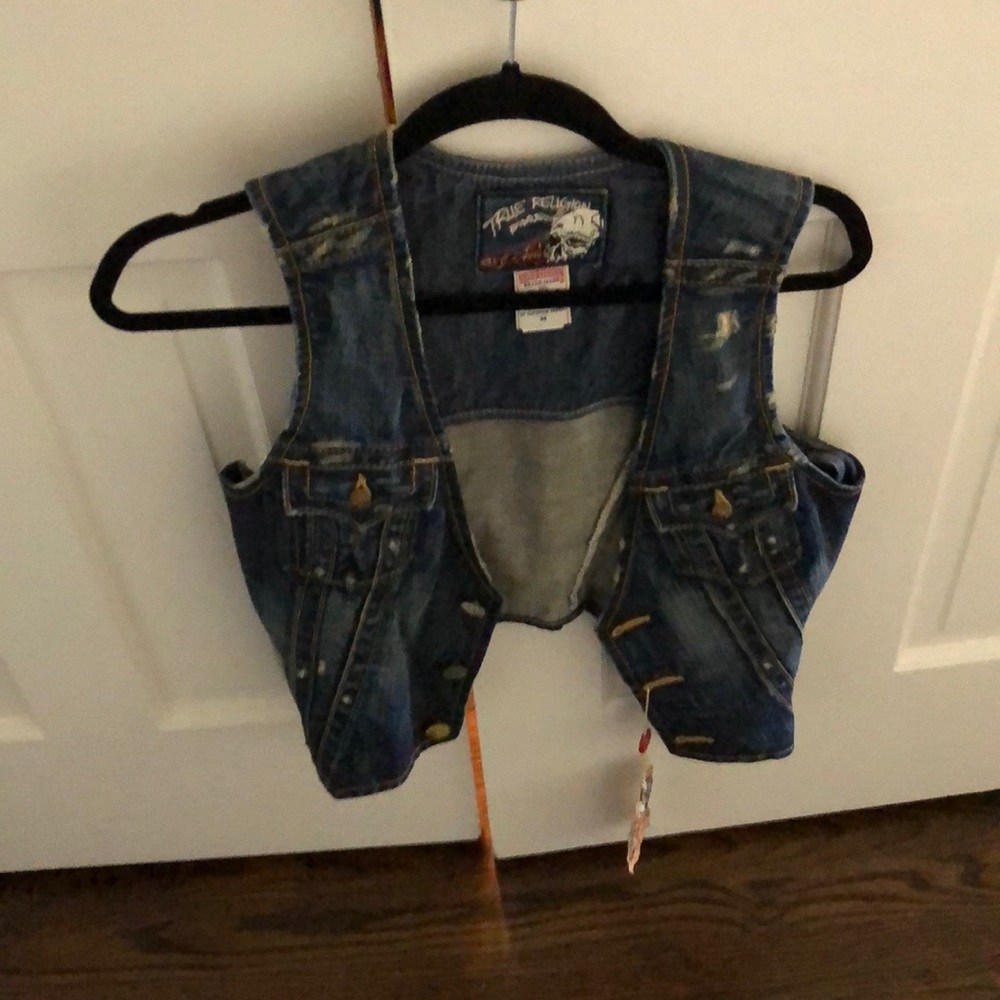 Denim Vest NWT True Religion Med